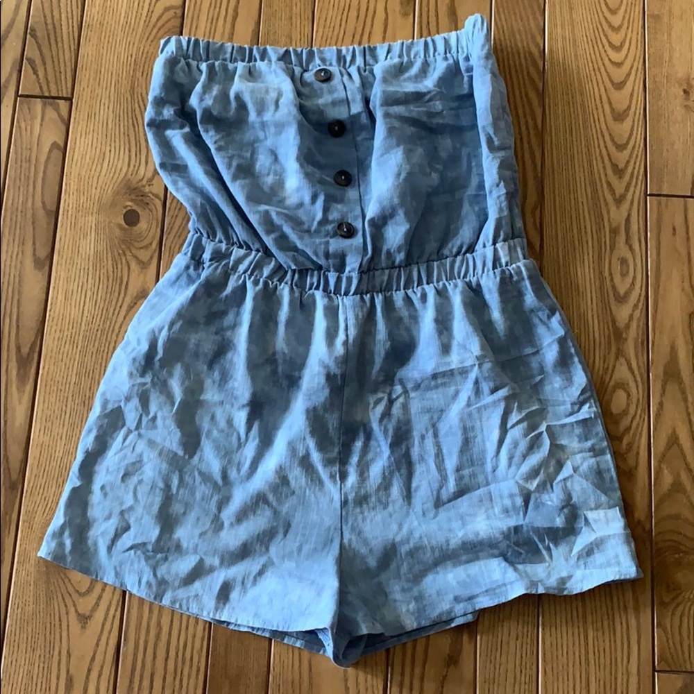 Strapless Romper